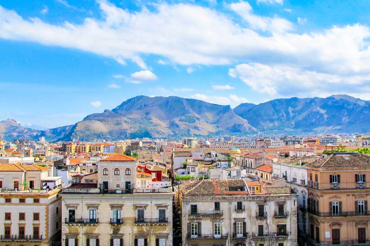 Panorama di Palermo con i suoi monumenti storici