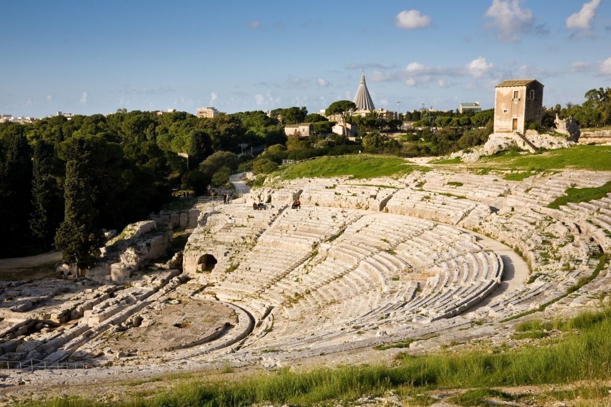 Interno del Teatro Greco di Siracusa