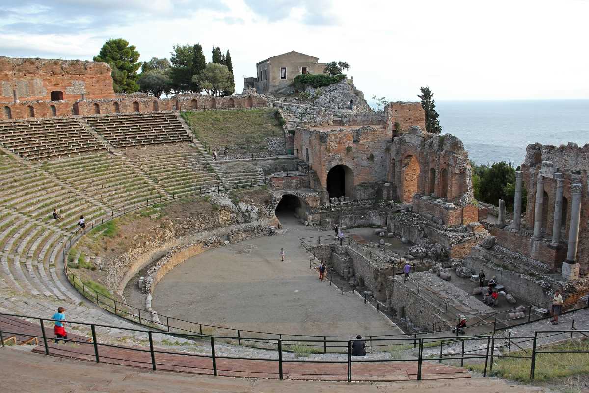 Teatro Greco di Taormina durante un evento